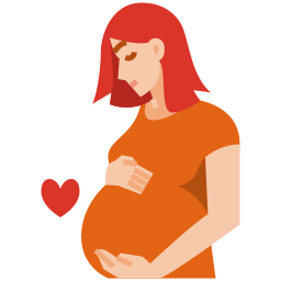 Antenatal care in Pune illustration of pregnant woman holding baby bump